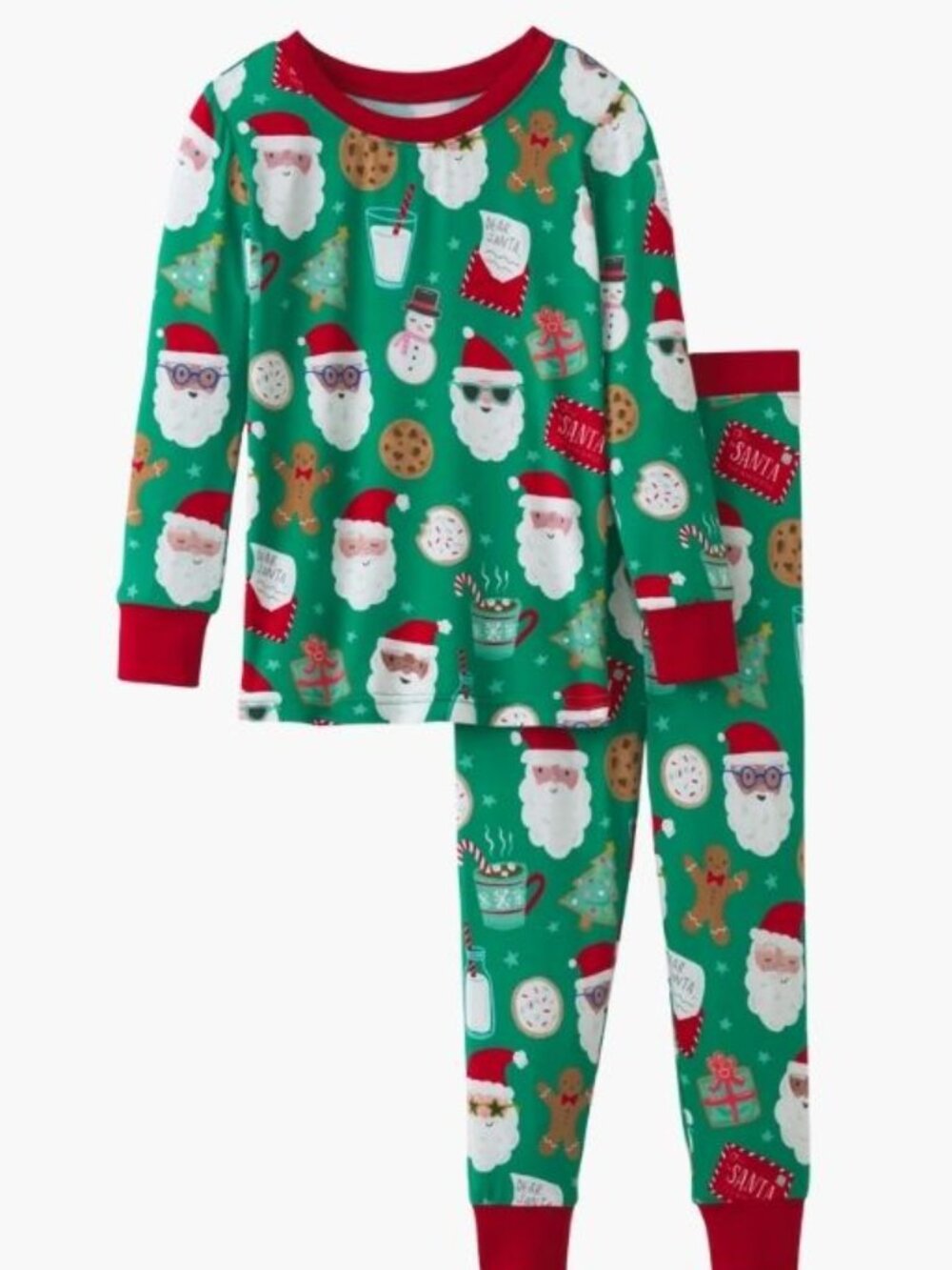 Little Sleepies Cookies for Santa Two-Piece Pajama Set 3T